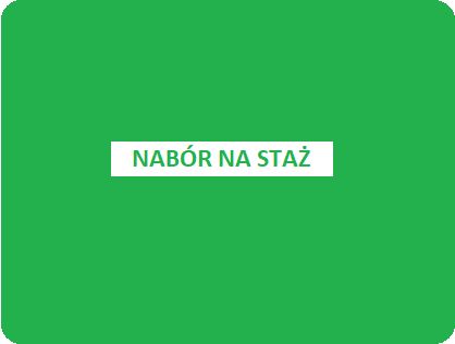 Ogłoszenie o naborze na staż